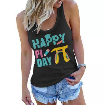 Happy Pi Day Kids Math Teachers Student Professor Pi Day V5 Women Flowy Tank - Seseable