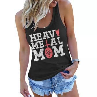 Heavy Metal Mom Mothers Day Rock And Roll Concert Music Women Flowy Tank - Seseable
