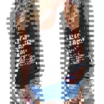 Hiking Grandma Definition Funny Women Flowy Tank | Mazezy