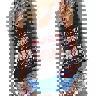 I Have Two Titles Mom And Mimi Funny Mothers Day Gift Gift For Womens Women Flowy Tank | Mazezy