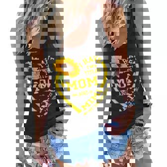 I Have Two Titles Mom And Mimi Mothers Day Sunflower Lover Women Flowy Tank | Mazezy