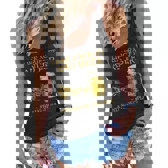 I Like Aircraft And Beer And Maybe 3 People Women Flowy Tank | Seseable CA