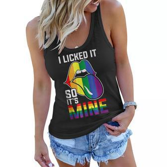 I Like Her Boobs Lgbt Lesbian Gay Matching Couples Rainbow Women Flowy Tank - Thegiftio UK