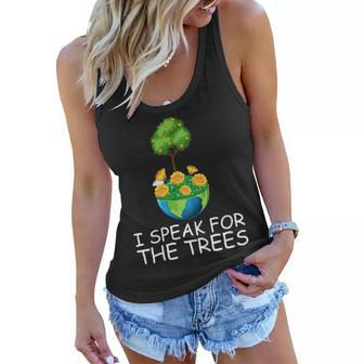 I Speak For The Trees Funny Earth Day 2020 50Th Anniversary Women Flowy Tank | Mazezy