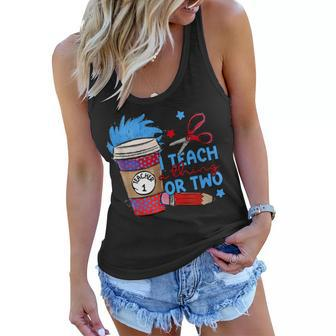 I Teach A Thing Or Two Dr Coffee Teacher Women Flowy Tank | Mazezy