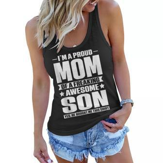 Im A Proud Mom Gift From Son To Mom Funny Mothers Day Women Flowy Tank - Thegiftio UK