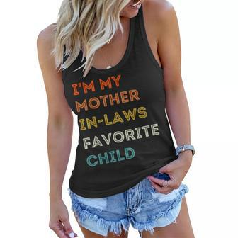 Im My Mother In Laws Favorite Child Family Mothers Day Women Flowy Tank - Thegiftio UK
