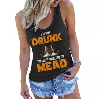 Im Not Drunk Im Just Buzzing On Mead Honey Wine Meadery Women Flowy Tank - Thegiftio UK