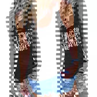 Im Not Scared I Have Two Daughters Funny Women Flowy Tank | Mazezy