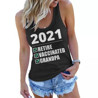 Im Retired Vaccinated Grandpa Fathers Day Gift Gift For Mens Women Flowy Tank | Mazezy