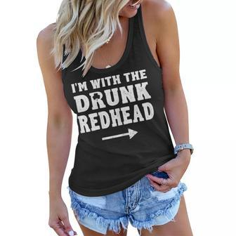 Im With The Drunk Redhead Funny St Patricks Day T Shirt Women Flowy Tank | Mazezy