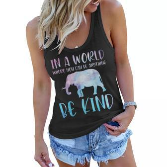 In A World Where You Can Be Anything Be Kind Kindness Women Flowy Tank - Thegiftio UK