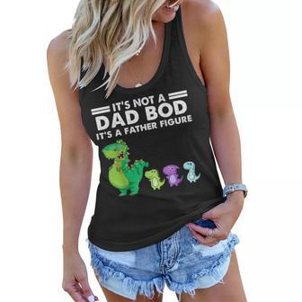 Its Not A Dad Bod Its Father Figure Dinosaur Beer Lover Women Flowy Tank | Mazezy
