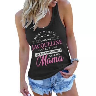 Jacqueline Name Gift Personalized Mama Women Flowy Tank | Mazezy