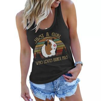 Just A Girl Who Loves Guinea Pig Mom Clothes For Women Women Flowy Tank - Seseable