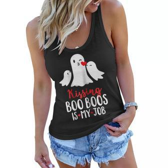 Kissing Boo Boos Is My Job Mom Halloween Gift For Womens Women Flowy Tank | Mazezy