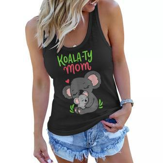 Koalaty Mom Koala Bear Mama Mothers Day Animal Pun Women Flowy Tank | Mazezy