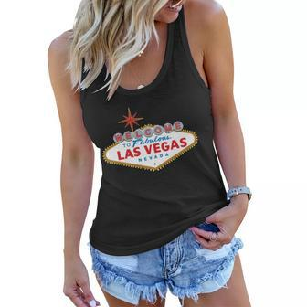 Las Vegas Sign T Shirt Women Flowy Tank - Thegiftio UK