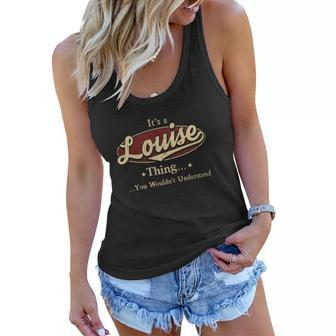 Louise Name Louise Family Name Crest Women Flowy Tank - Seseable