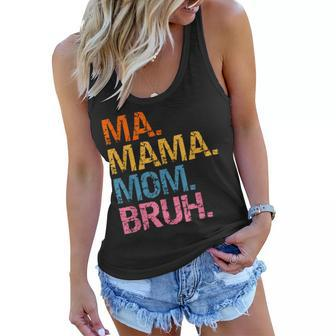 Ma Mama Mom Bruh Mother Mommy Mothers Day Vintage For Mother Women Flowy Tank - Thegiftio UK