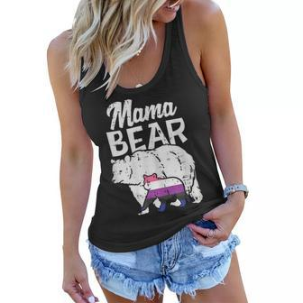Mama Bear Genderfluid Pride Flag Lgbtq Ally Mom Women Women Flowy Tank | Mazezy
