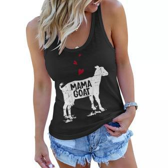 Mama Goat Shirt Funny Farmer Mothers Day Lover Gift Women Flowy Tank | Mazezy