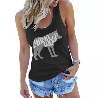 Mama Wolf Shirt Mothers Day Gift T Shirt For Mom Women Flowy Tank | Mazezy