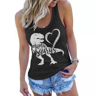 Mamasaurus Tshirt Mothers Day Shirt Women Flowy Tank | Mazezy