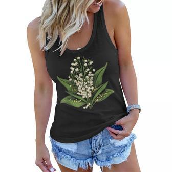 May Birthday Lily Of The Valley Flower Spring White Flower Women Flowy Tank | Mazezy