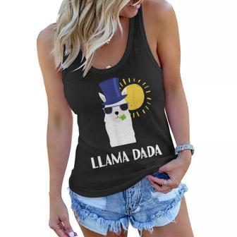 Mens Llama Dad And Son Matching Shirts Fathers Day Gift Women Flowy Tank | Mazezy