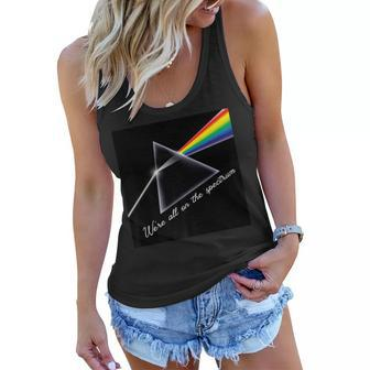 Mens We Are All On The Spectrum Autism Mom Life Autism Dad Life Women Flowy Tank | Mazezy