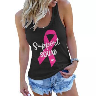 Mens Womens Kids Support Squad Breast Cancer - Support Squad Women Flowy Tank | Mazezy
