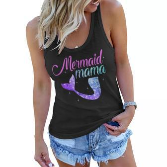 Mermaid Mom Mothers Day Tshirt Mermom Bridesmaid Party Gift Women Flowy Tank | Mazezy