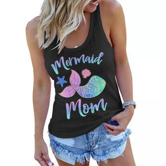 Mermaid Mom T Shirt Birthday Squad Gifts For Women Girls Women Flowy Tank | Mazezy