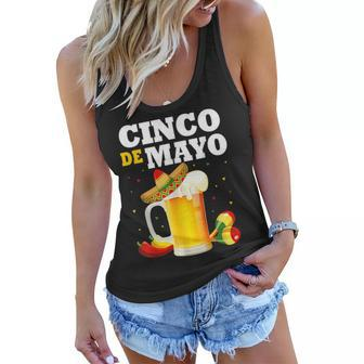 Mexican Beer Glasses Cinco De Mayo Outfits For Men Women Women Flowy Tank | Mazezy CA