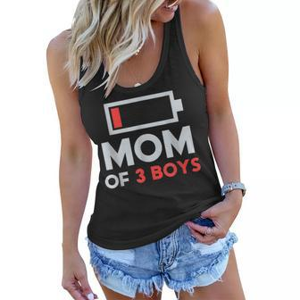 Mom Of 3 Boys From Son To Mom For Mothers Day Birthday Women Women Flowy Tank | Mazezy