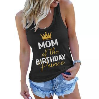 Mom Of The Birthday Prince Boy Bday Party Idea For Him Women Flowy Tank | Mazezy
