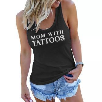 Mom With Tattoos Women Flowy Tank | Mazezy