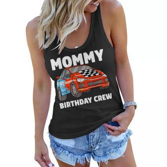 Mommy Birthday Crew Race Car Racing Car Driver Mama Mom Women Flowy Tank - Thegiftio UK