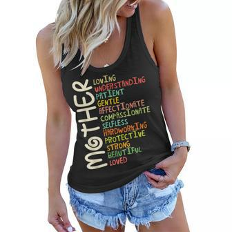 Mother Meaning I Love Mom Mothers Day Women Flowy Tank | Mazezy