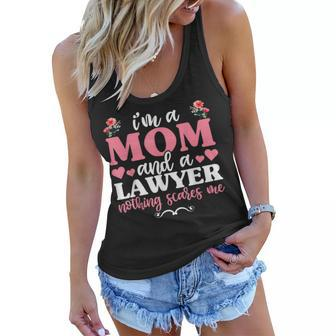 Mothers Day Lawyer For Women Mom And A Lawyer Women Flowy Tank - Thegiftio UK