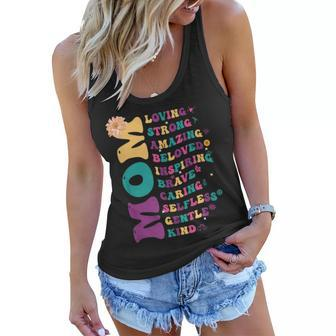 Mothers Day Mom Loving Strong Amazing Best Mom Ever Mommy Women Flowy Tank | Mazezy