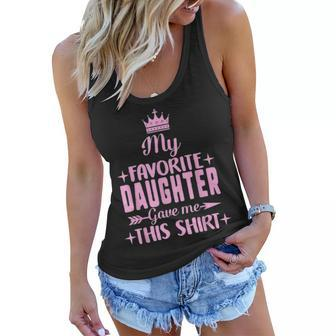 My Favorite Daughter Gave Me This Fathers Day Gift Dad V2 Women Flowy Tank - Seseable