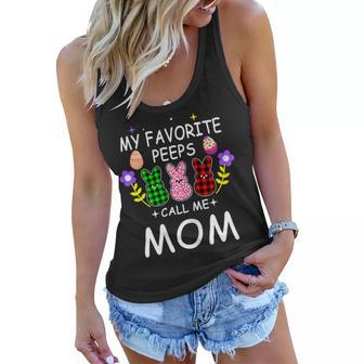 My Favorite Peeps Call Me Mom Lunch Lady Peeps Funny Easter Gift For Womens Women Flowy Tank | Mazezy