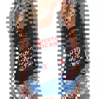 My Wife Is Puerto Rican Puerto Rico Heritage Roots Pr Flag Women Flowy Tank | Mazezy