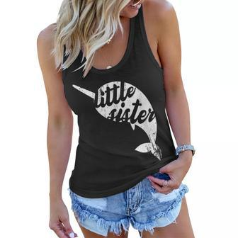 Narwhal Little Matching Family Narwhal Sister Women Flowy Tank | Mazezy