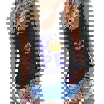 Neutropenia Blue Hope Vintage Sunflower Awareness Women Flowy Tank - Seseable