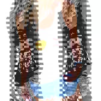 Niece Of Both Messy Bun Baseball Softball Mom Mothers Women Flowy Tank - Thegiftio