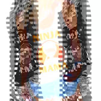 Ninja Mama Funny Mothers Day Funny Mom Women Flowy Tank - Thegiftio