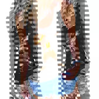 Oktoberfest Lederhosen Dabbing T Beer Waiter Dab Women Flowy Tank | Mazezy